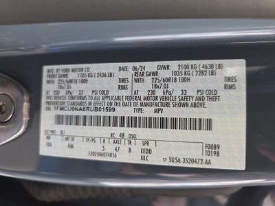 2024 Ford Escape ST-Line Select