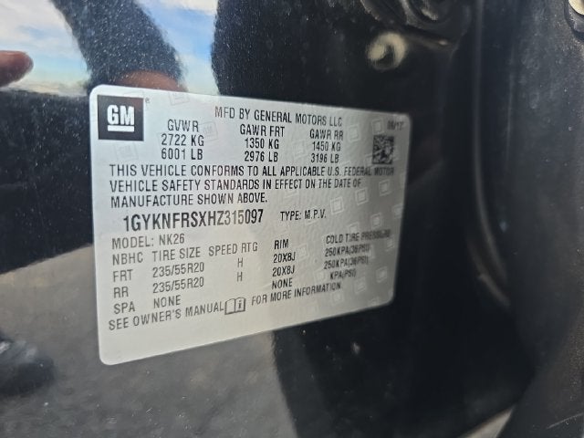 2017 Cadillac XT5 Platinum