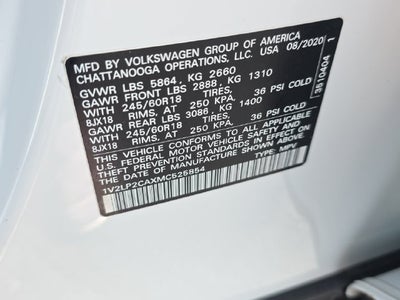 2021 Volkswagen Atlas 2.0T SE