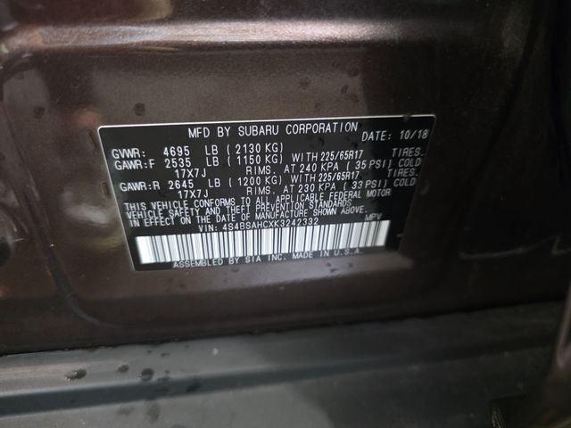 2019 Subaru Outback 2.5i Premium