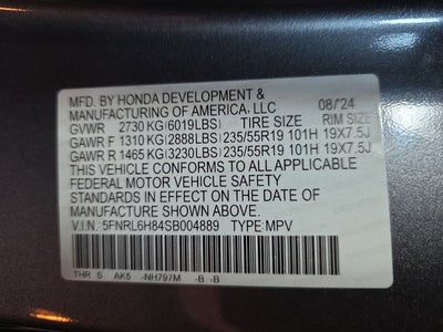 2025 Honda Odyssey Touring