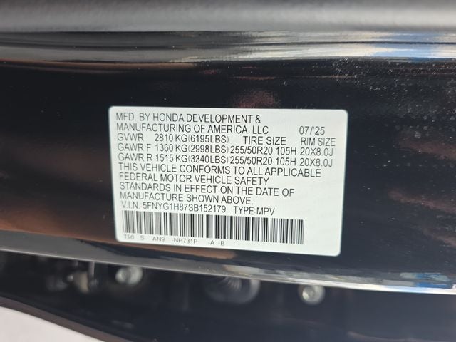 2025 Honda Pilot Elite