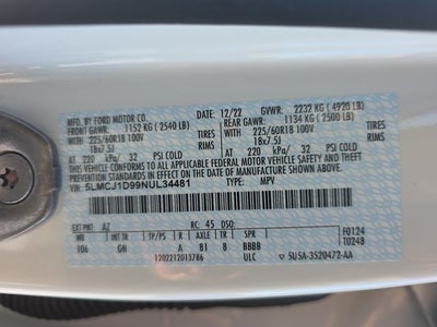 2022 Lincoln Corsair Standard