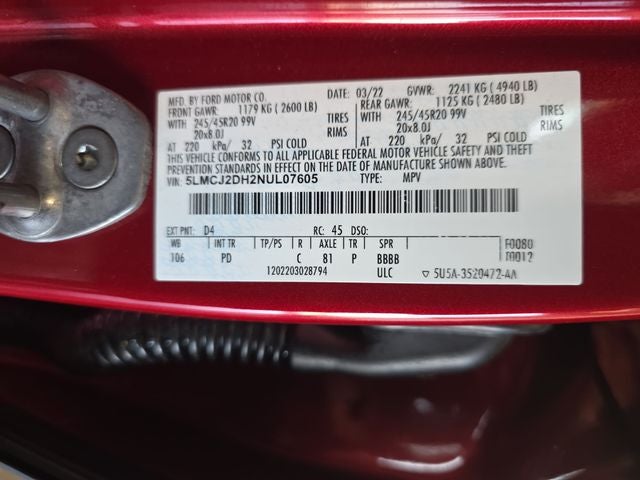 2022 Lincoln Corsair Reserve