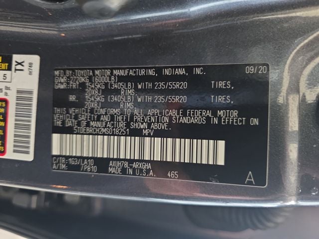 2021 Toyota Highlander Hybrid Platinum