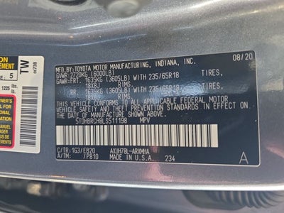 2020 Toyota Highlander Hybrid XLE