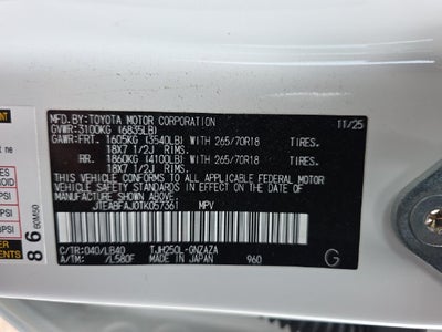 2026 Toyota Land Cruiser Base