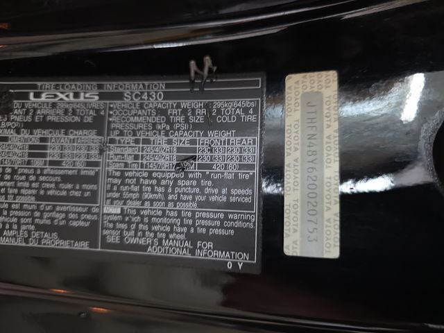2002 Lexus SC 430