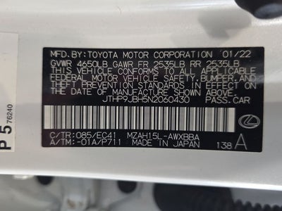 2022 Lexus UX 250h Base