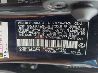 2021 Lexus UX 250h Base