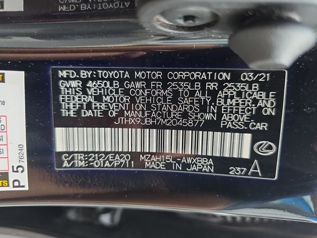 2021 Lexus UX 250h Base