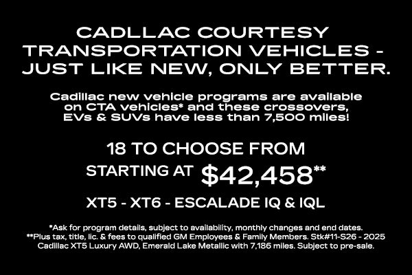 Cadillac Courtesy Transport Vehicles